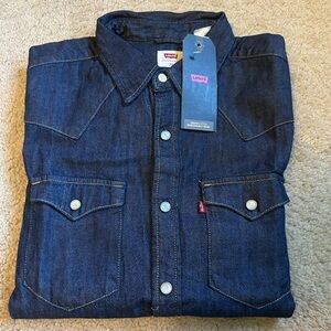 Levis denim western shirt (x-small) NWT